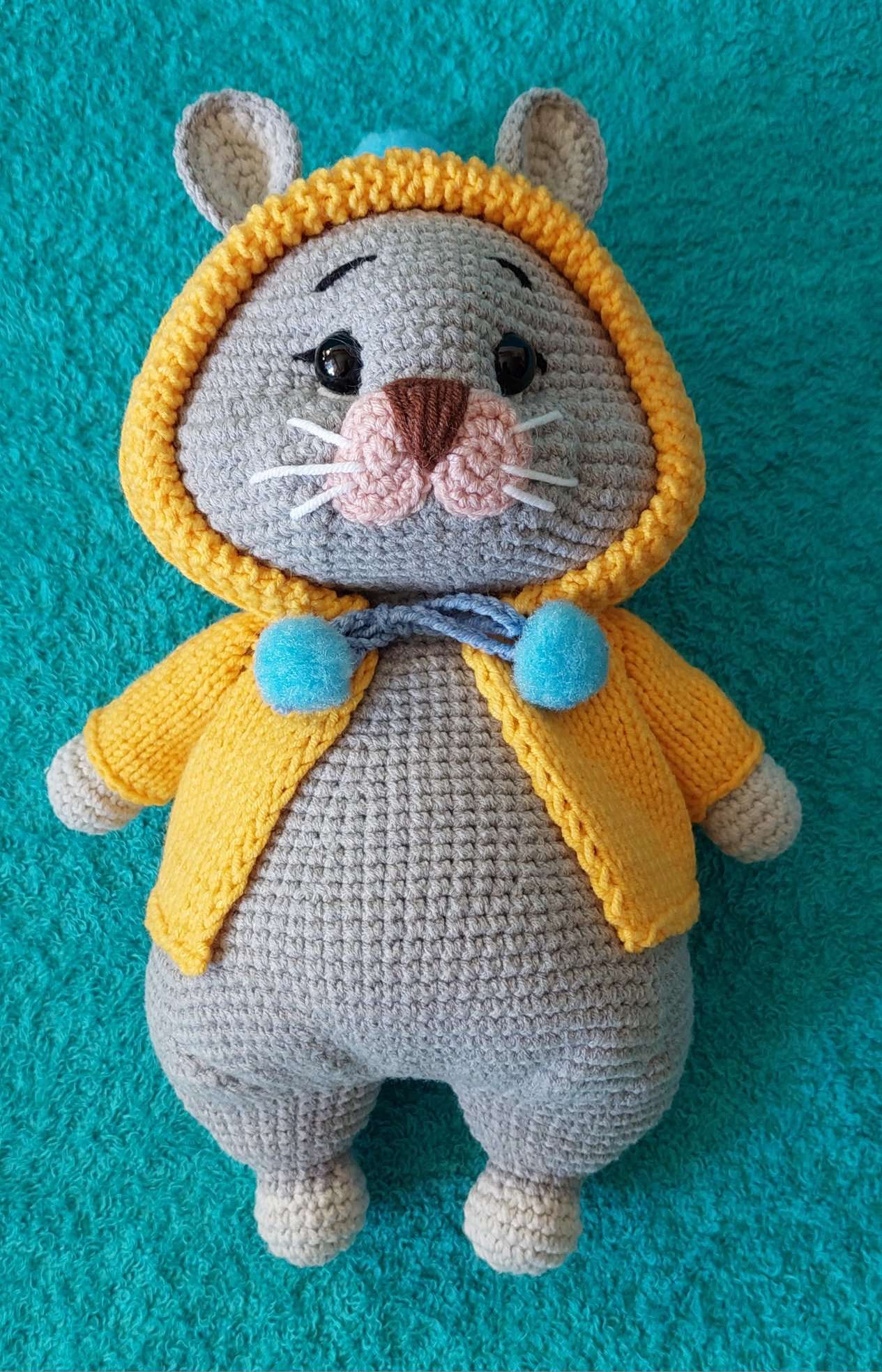 плетена играчка Мишле на една кука цена